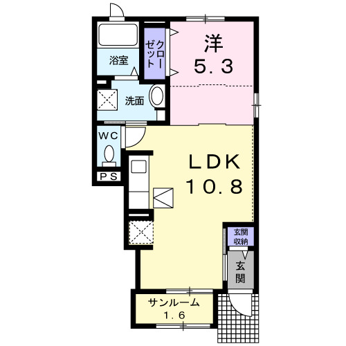 コンフォートCの間取り