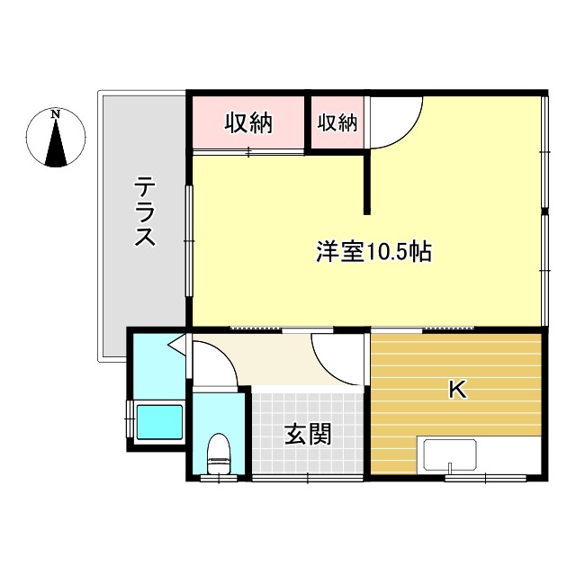 五条２丁目平屋の間取り