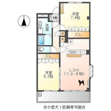 ガーデニングヒルズレオの間取り