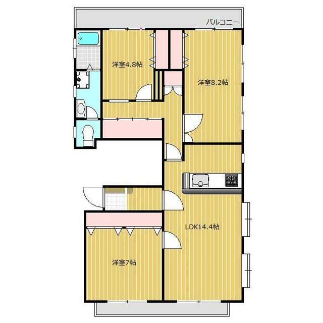 【ホワイトマンションの間取り】