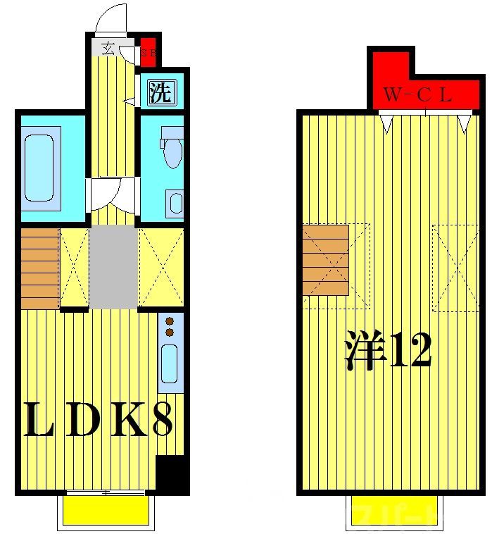 松戸市本町のマンションの間取り