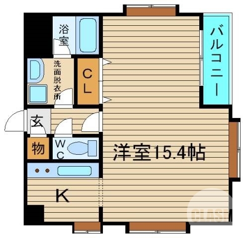 堺市堺区五月町のマンションの間取り