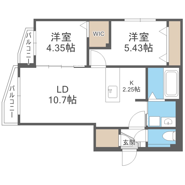 Ｓ－ＲＥＳＩＤＥＮＣＥ札幌東ａｓｔｒａｚｅの間取り