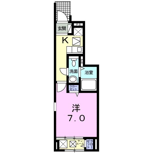 コリーヌ　Ｃの間取り