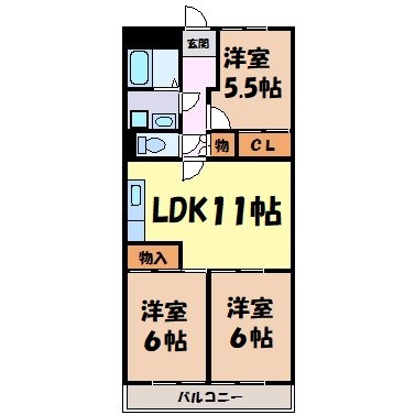 プレザント白金の間取り