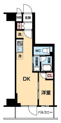 豊島区南大塚のマンションの間取り