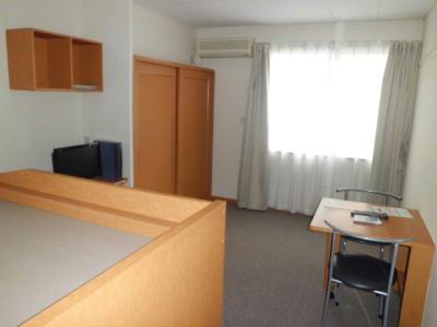 居室・リビング　カーペット敷きの居室です。