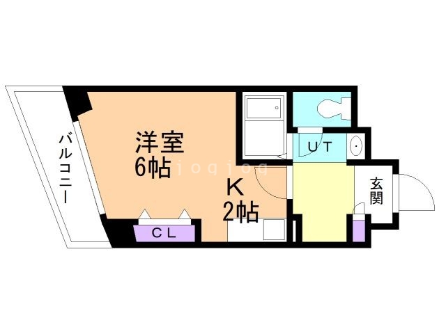 札幌市北区北三十四条西のマンションの間取り