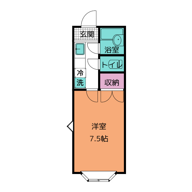 レジデンス栗山の間取り