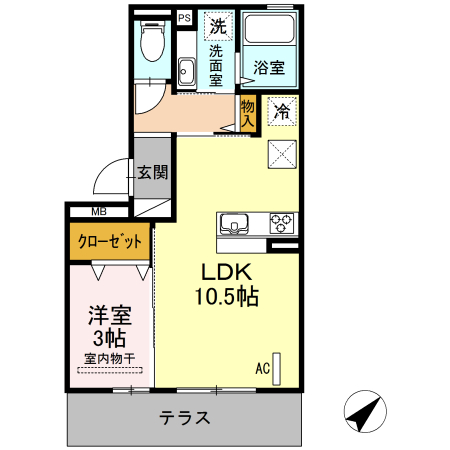 クレールコートの間取り