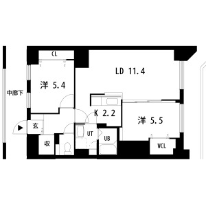 エメラルドグリーンIの間取り