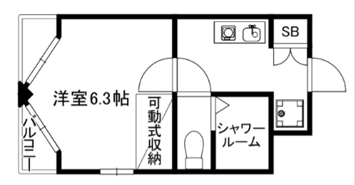 デトムワン鴨川の間取り