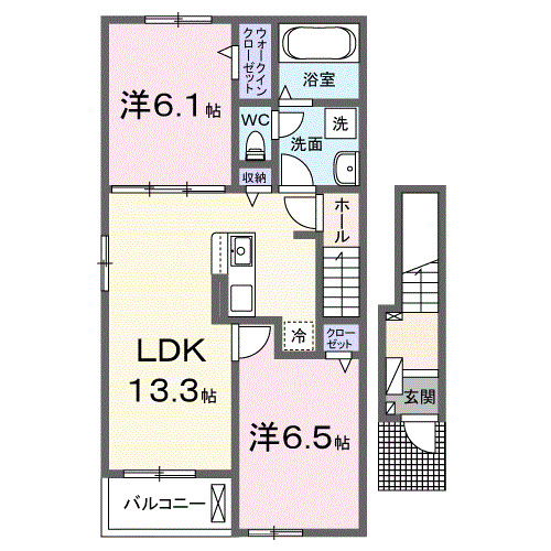 Ｔａｋａｒａｂａｋｏ　IIIの間取り