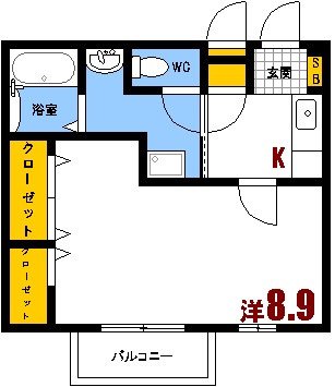 フォブール本町3-15の間取り