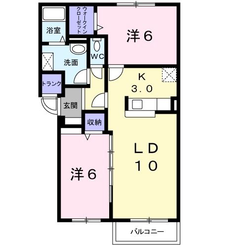 旭川市北門町のマンションの間取り