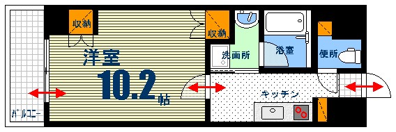 クレール大手町の間取り