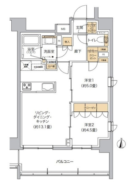 リビオメゾン東池袋の間取り