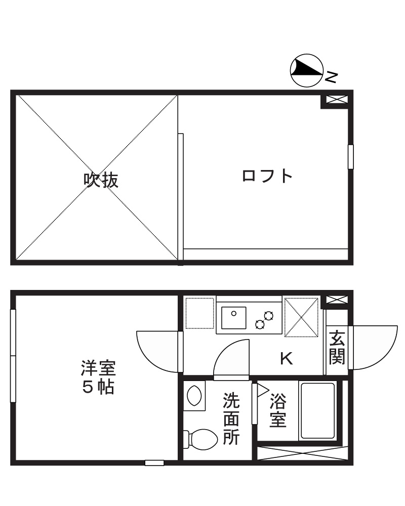 アザーレ・パッシオ溝の口の間取り