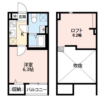 【京都市下京区七条御所ノ内西町のアパートの間取り】