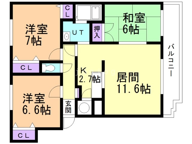 サンライト西岡IIの間取り