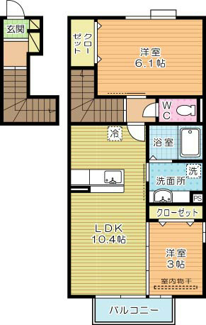 オリザ弥生の間取り