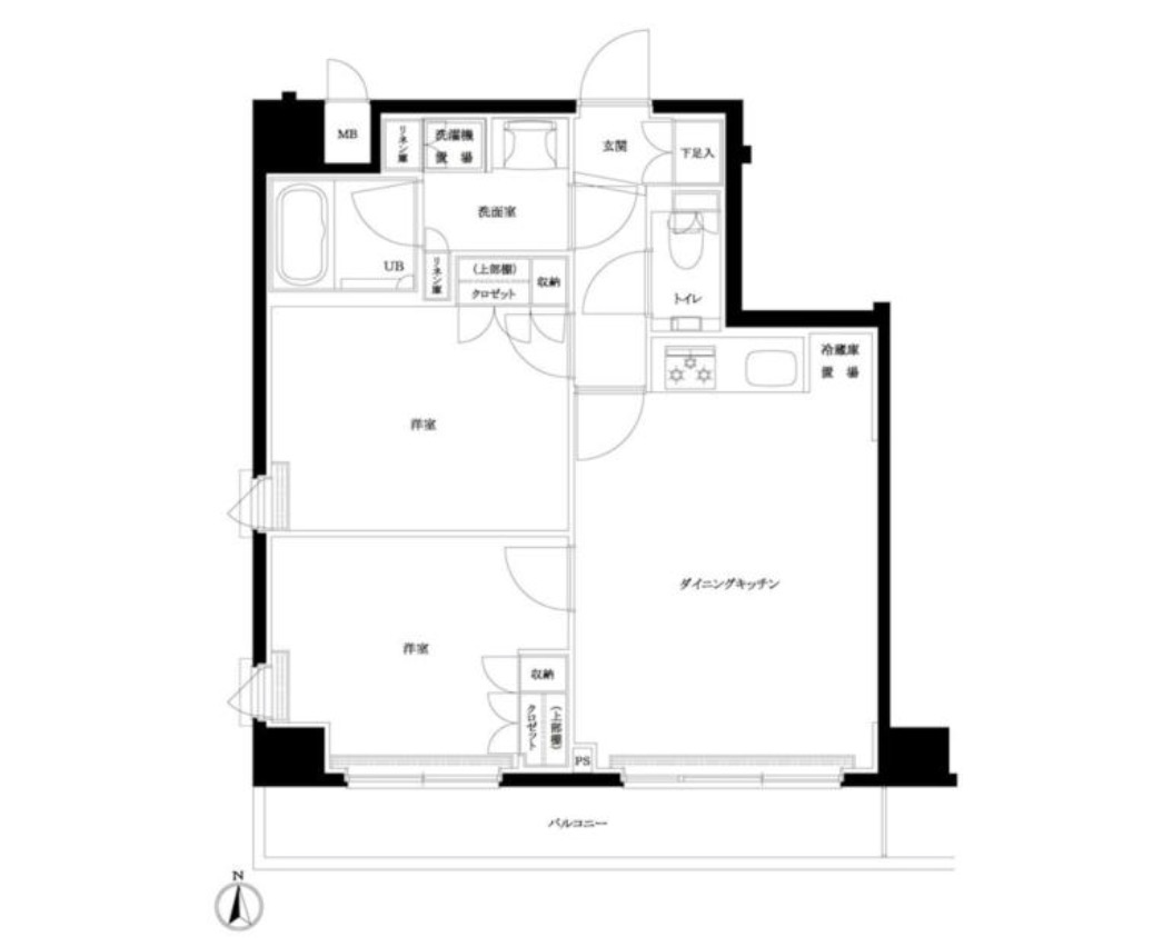 ルーブル東武練馬弐番館の間取り