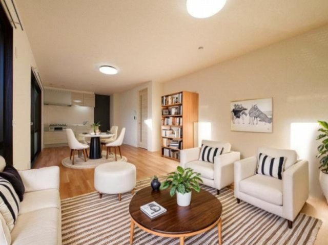 居室・リビング　CGで家具等を配置したもので家具等は含まれません