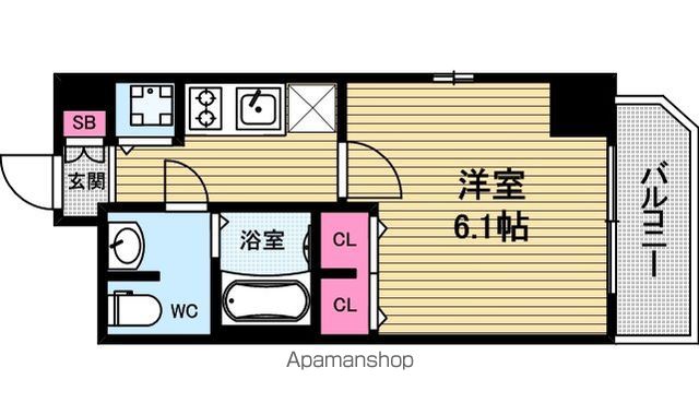 プレサンス松屋町グレースの間取り写真