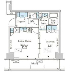 パークアクシス横濱大通り公園の間取り