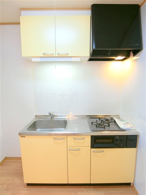 キッチン　2口ガスグリル付システムキッチン