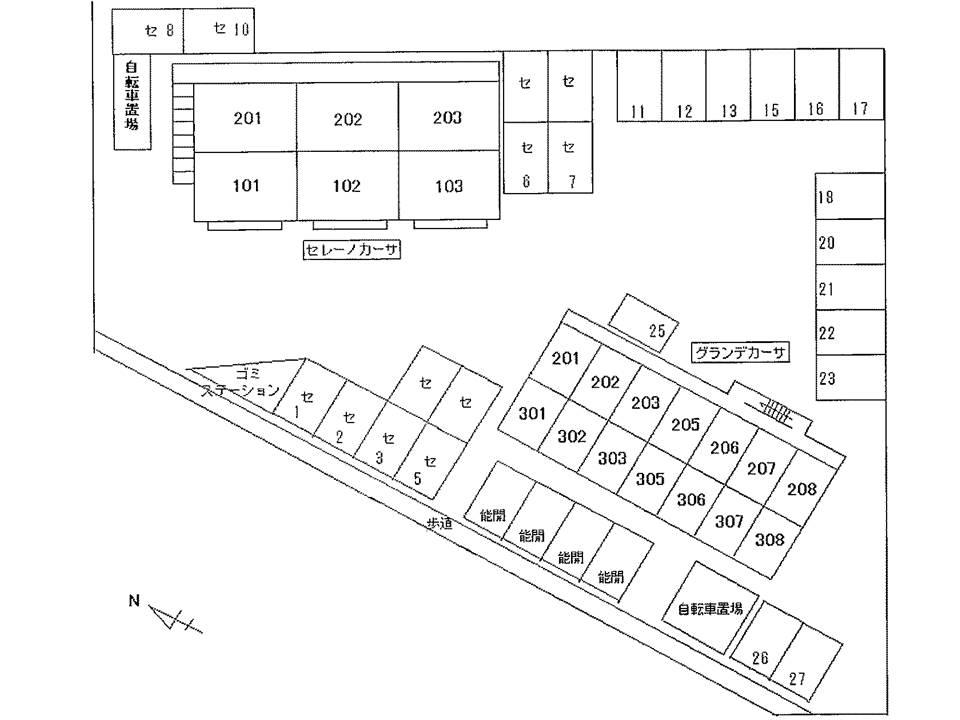 その他共有部分　駐車場配置図