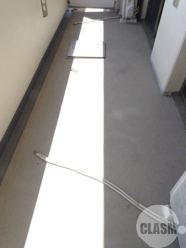 バルコニー　南向きでお洗濯物も乾きやすい♪