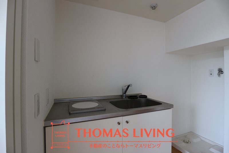 キッチン　1口、IHコンロ付です。