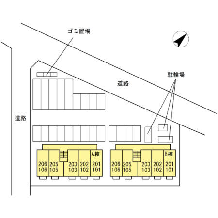 駐車場　区画図