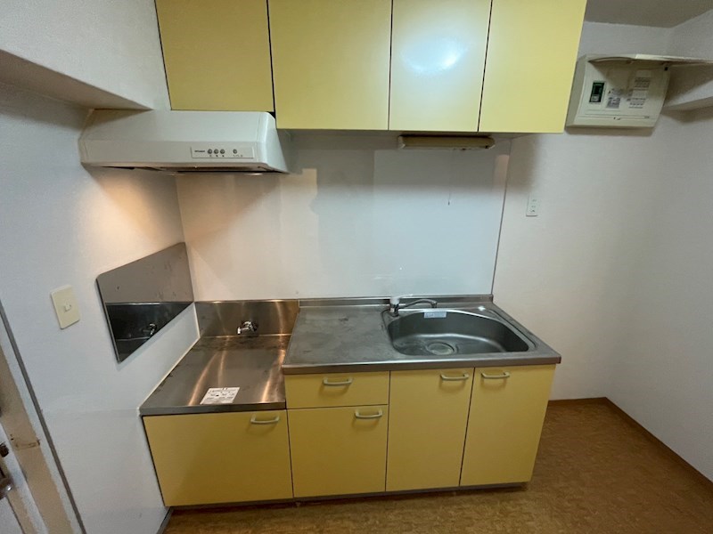 キッチン　ガスコンロ設置可でお料理らくらく