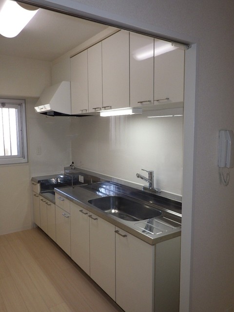 キッチン　お部屋に匂いがつきにくい独立型キッチン
