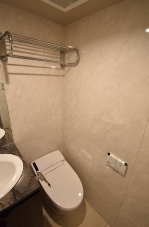 トイレ　落ち着いた色調のトイレです