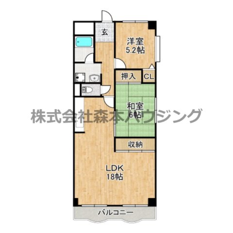 Belong枚方東1番館の間取り写真