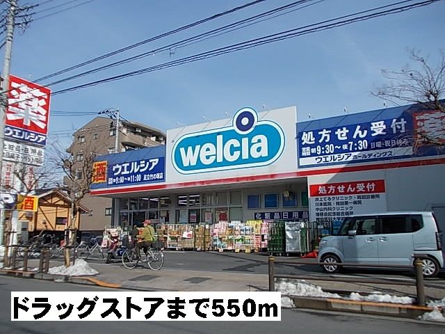 ドラックストア　ドラッグストア（ドラッグストア）まで550m
