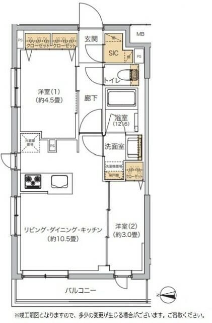 リビオメゾン湯島の間取り写真
