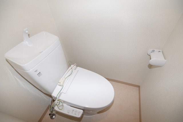 トイレ　落ち着いた色調のトイレです