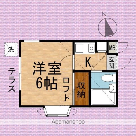 東武東上線 上福岡駅 徒歩8分 2階建 築35年の間取り写真
