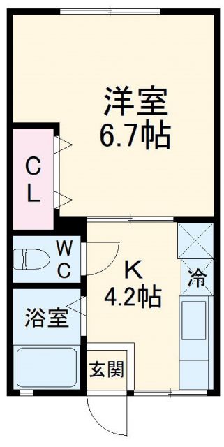 南花園ハイツの間取り写真