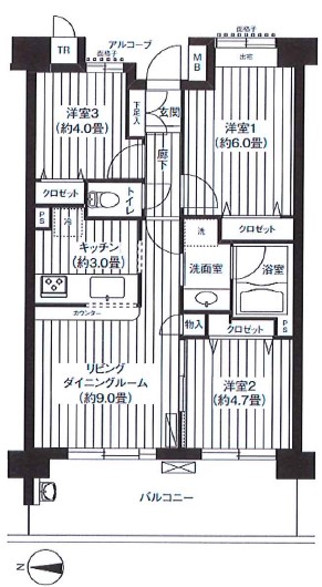 パークビューステージ東陽町の間取り写真