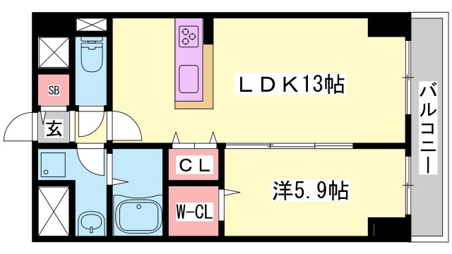 エスペーロ新在家の間取り写真