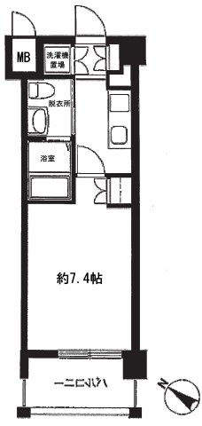 ＪＲ山手線 代々木駅 徒歩6分 4階建 築15年の間取り写真