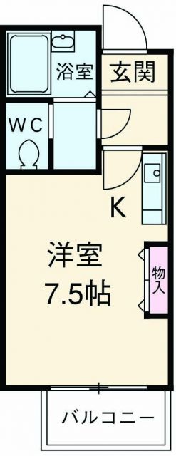 ロワール湘南 Bの間取り写真