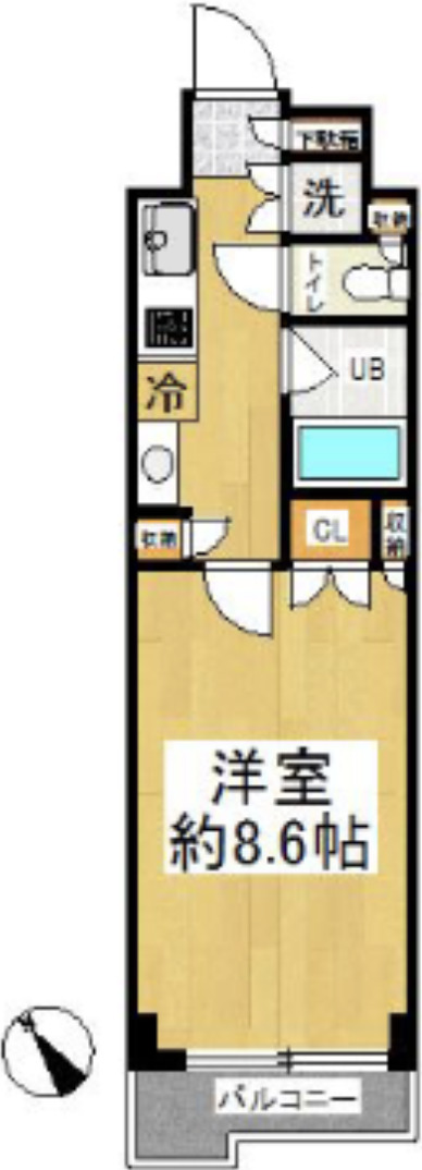 東武東上線 中板橋駅 徒歩8分 8階建 築15年の間取り写真