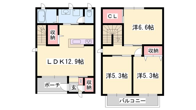 エグレット姫路J・Kの間取り写真