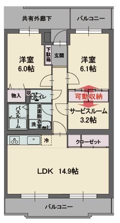 グリーングラスSの間取り